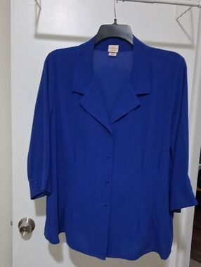 Covington Woman Royal Blue Top Size 20-22W
